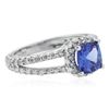Image 4 : 14KT White Gold 1.47 ctw Tanzanite and Diamond Ring