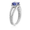 Image 7 : 14KT White Gold 1.47 ctw Tanzanite and Diamond Ring