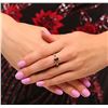 Image 2 : 14KT Yellow Gold 0.70 ctw Rubellite and Diamond Ring