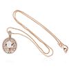 Image 1 : 14KT Rose Gold 3.30 ctw Morganite and Diamond Pendant With Chain