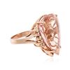 Image 4 : 14KT Rose Gold 27.75 ctw GIA Certified Morganite and Diamond Ring