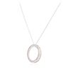 Image 7 : 10KT White Gold 0.35 ctw Diamond Pendant With Chain