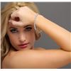 Image 5 : 18KT White Gold 9.67 ctw Diamond Tennis Bracelet