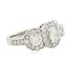 Image 4 : 14KT White Gold 1.96 ctw Diamond Ring