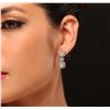 Image 6 : 14KT White Gold 4.19 ctw Diamond Earrings