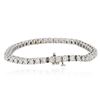 Image 4 : 14KT White Gold 4.10 ctw Diamond Tennis  Bracelet