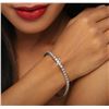 Image 5 : 14KT White Gold 4.10 ctw Diamond Tennis  Bracelet