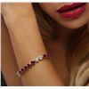 Image 5 : 14KT Yellow Gold 22.60 ctw Ruby and Diamond Bracelet
