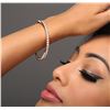 Image 1 : 14KT Rose Gold 2.88 ctw Diamond Bangle Bracelet