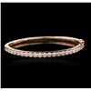 Image 3 : 14KT Rose Gold 2.88 ctw Diamond Bangle Bracelet