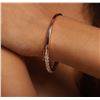 Image 6 : 14KT Rose Gold 2.88 ctw Diamond Bangle Bracelet