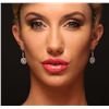 Image 3 : 14KT White Gold 3.72 ctw Diamond Earrings