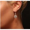 Image 5 : 14KT White Gold 3.72 ctw Diamond Earrings