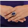 Image 5 : 18KT Yellow Gold 17.41 ctw Tanzanite and Diamond Ring