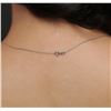 Image 5 : 14KT White Gold 0.44 ctw Diamond Pendant With Chain