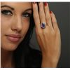 Image 2 : 14KT Rose Gold 5.10 ctw Tanzanite and Diamond Ring
