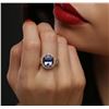 Image 6 : 14KT Yellow Gold 3.43 ctw Tanzanite and Diamond Ring