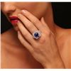 Image 1 : 14KT Two-Tone Gold 7.46 ctw Tanzanite and Diamond Ring