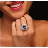 Image 5 : 14KT Two-Tone Gold 7.46 ctw Tanzanite and Diamond Ring