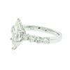 Image 4 : 14KT White Gold 1.96 ctw Marquise Cut Diamond Ring