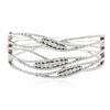 Image 3 : 14KT White Gold 3.99 ctw Diamond Bangle Bracelet