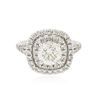 Image 3 : 14KT White Gold EGL Certified 2.45 ctw Round Brilliant Cut Diamond Ring