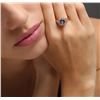 Image 1 : 14KT Rose Gold 1.63 ctw Tanzanite and Diamond Ring