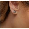 Image 1 : 14KT White Gold 1.04 ctw Diamond Stud Earrings