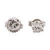 Image 3 : 14KT White Gold 1.04 ctw Diamond Stud Earrings