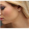 Image 5 : 14KT White Gold 1.04 ctw Diamond Stud Earrings