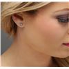 Image 6 : 14KT White Gold 1.04 ctw Diamond Stud Earrings