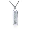 Image 4 : 14KT White Gold 155.79 ctw Kunzite and Diamond Pendant With Chain