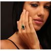 Image 1 : 14KT Yellow Gold 3.44 ctw Emerald and Diamond Ring