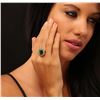 Image 5 : 14KT Yellow Gold 3.44 ctw Emerald and Diamond Ring