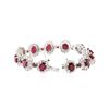 Image 6 : 14KT White Gold 20.28 ctw Ruby and Diamond Bracelet