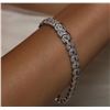 Image 5 : 18KT White Gold 2.62 ctw Pink Sapphire and Diamond Bracelet