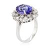 Image 6 : 14KT White Gold 5.30 ctw Tanzanite and Diamond Ring