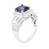 Image 7 : 14KT White Gold 3.23 ctw Sapphire and Diamond Ring
