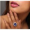 Image 6 : 14KT White Gold 9.78 ctw Tanzanite and Diamond Ring
