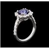 Image 7 : 14KT White Gold 3.00 ctw Sapphire and Diamond Ring