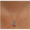 Image 1 : 14KT White Gold 1.15 ctw Diamond Pendant With Chain