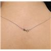 Image 6 : 14KT White Gold 1.15 ctw Diamond Pendant With Chain