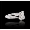 Image 4 : 18KT White Gold 0.71 ctw Diamond Ring