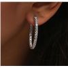 Image 6 : 14KT White Gold 3.08 ctw Diamond Earrings