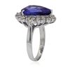 Image 6 : 14KT White Gold 6.51 ctw Tanzanite and Diamond Ring