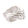 Image 2 : 14KT White Gold 1.31 ctw Diamond Ring