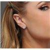 Image 2 : 14KT White Gold 1.68 ctw Diamond Earrings