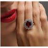 Image 5 : 14KT White Gold 5.43 ctw Spessartite and Diamond Ring