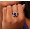 Image 2 : 14KT White and Yellow Gold 3.20 ctw Tanzanite and Diamond Ring