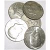 Image 1 : 5 TOTAL SILVER KENNEDY HALF DOLLARS *MIXED DATES & GRADES*!! SILVER HALF DOLLARS CAME OUT OF SAFE!!